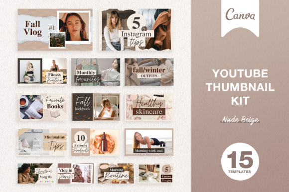 Download YouTube Thumbnail Kit Editable in Canva - Youtube Collection