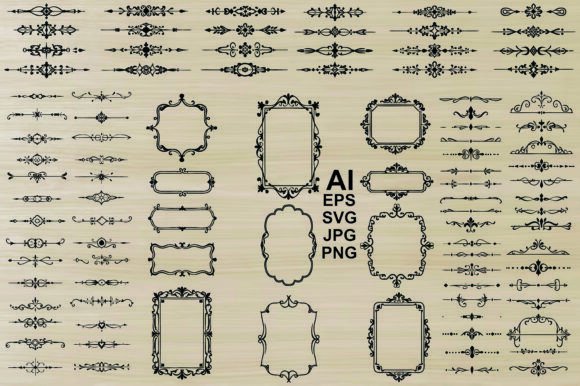 Download Dividers Line Silhouette Bundle - Silhouette Collection
