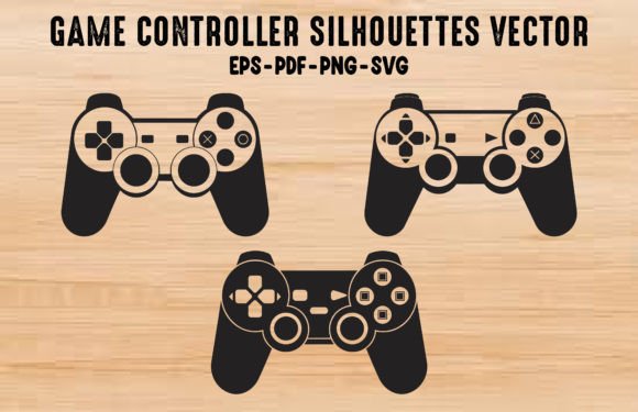 Download Game Console Silhouettes Clipart Bundle - Console Collection